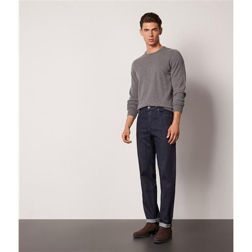 Falconeri pantalone jeans in cotone cashmere blu