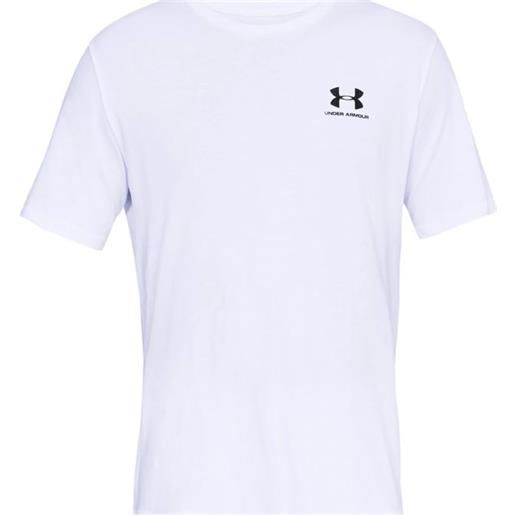 UNDER ARMOUR t-shirt sportstyle uomo white/black