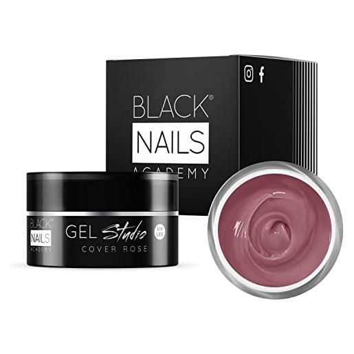Black Nails Academy gel studio cover rose 50ml uv/led - gel camouflage rosa - gel per unghie - black nails