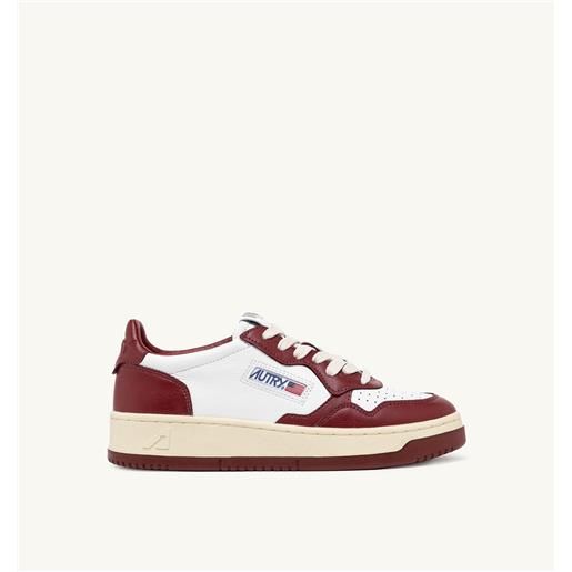 autry sneakers medalist low in pelle bianca e syrah