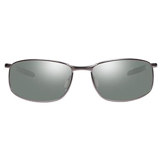 YIMI occhiali da sole polarizzati fotocromatici da guida z87 per uomini e donne occhiali di sicurezza giorno e notte, a395-nero, unicode