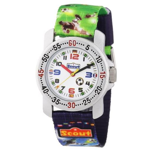 Scout 280376026 - orologio da polso ragazzo, tessuto, colore: multicolore