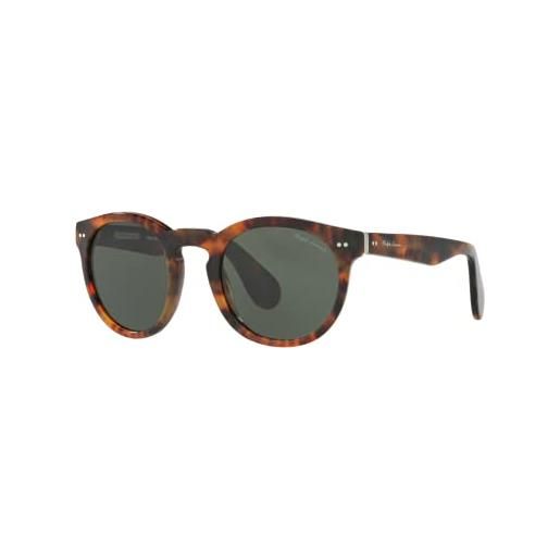 Ralph Lauren 0rl8146p occhiali da sole, marrone (jerri havana/green), 49 unisex-adulto
