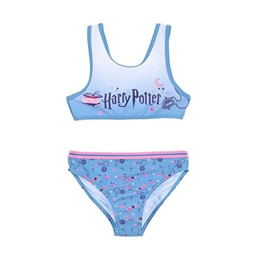 Suncity costume da bagno harry potter set di bikini, blu, 4 anni bambine e ragazze
