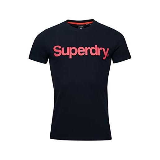 Superdry maglietta stampata t-shirt, athletic grey marl, l uomo