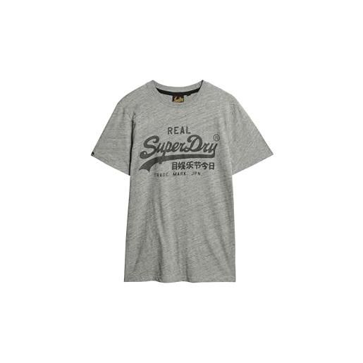 Superdry maglietta stampata t-shirt, pigment yellow, xs uomo