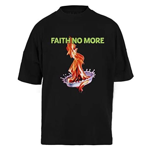 NEWTEE graphic faith arts no more love rock band t-shirt unisex nera ampia t-shirt per uomo donna