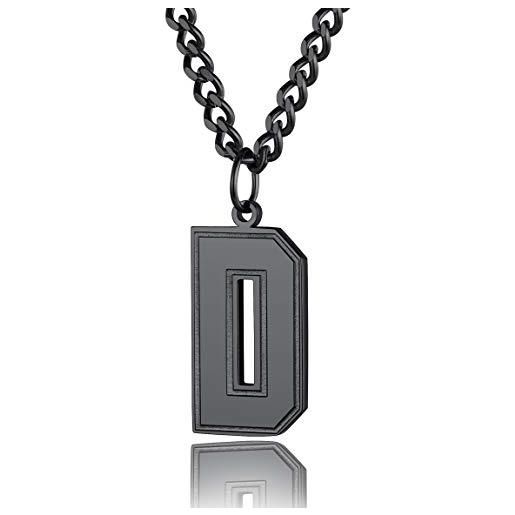 ChainsPro collana con lettere da uomo per uomo gioielli con lettere dell'alfabeto in acciaio inossidabile per uomo regali iniziali