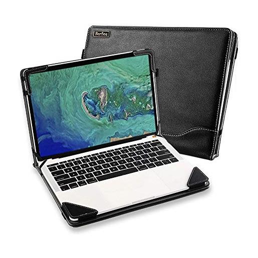 Berfea custodia protettiva per acer chromebook spin 11/spin 311/spin 511 laptop sleeve cp311 r721 r751 r752 notebook bag stand pc skin