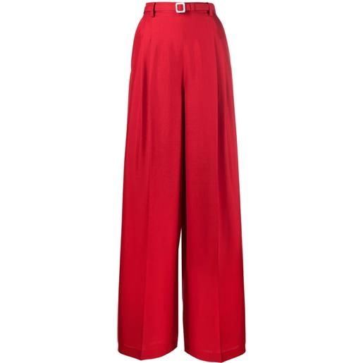Ralph Lauren Collection pantaloni a gamba ampia - rosso