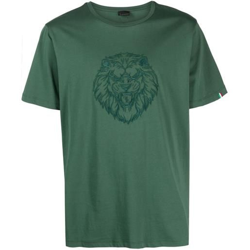 Billionaire t-shirt con ricamo - verde