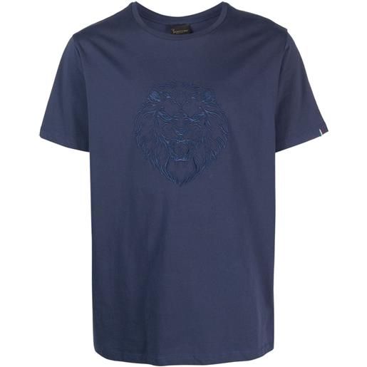 Billionaire t-shirt con ricamo - blu