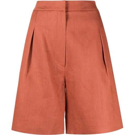 In The Mood For Love shorts con pieghe - arancione
