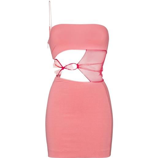 Nensi Dojaka abito corto con dettaglio cut-out - rosa