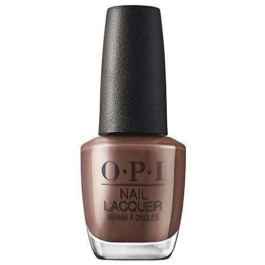 OPI nail lacquer | smalto per unghie, collezione malibu | cliffside karaoke | marrone, 15ml