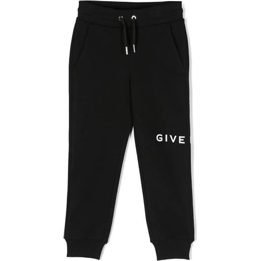 Givenchy Kids pantalone in cotone nero