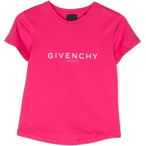 Givenchy Kids t-shirt in cotone fucsia