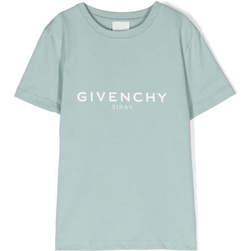 Givenchy Kids t-shirt in cotone celeste