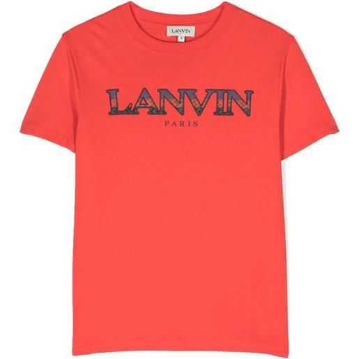Lanvin kids t-shirt in cotone rosso