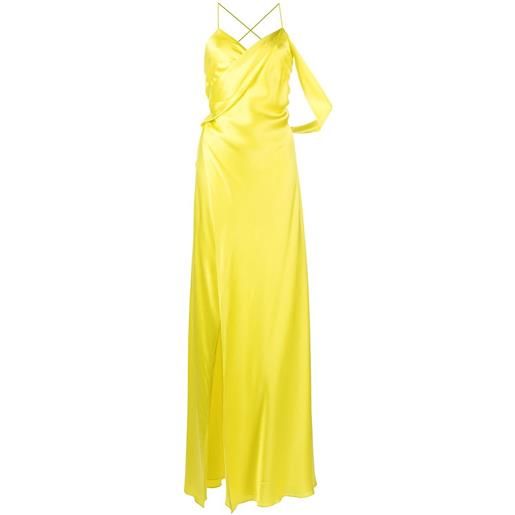 Michelle Mason abito con scollo a v - giallo