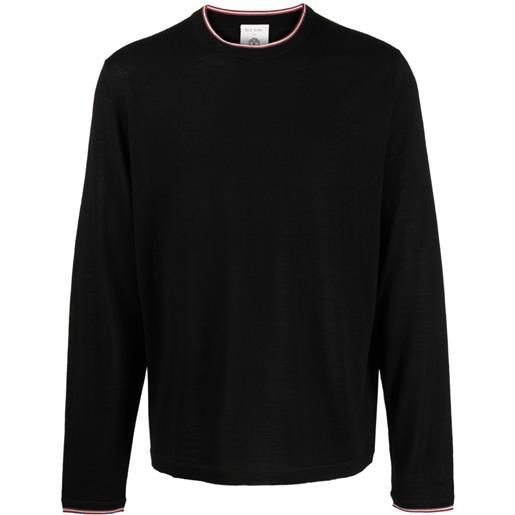 Paul Smith maglione girocollo con ricamo - nero