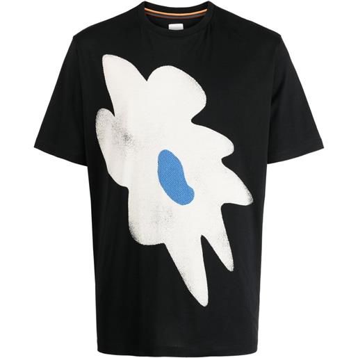 Paul Smith t-shirt a fiori - nero