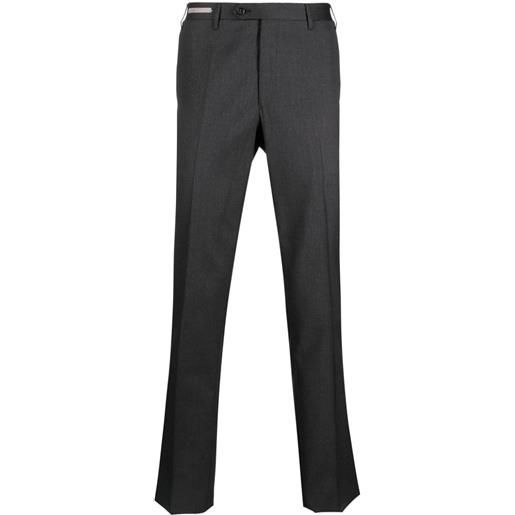 Corneliani pantaloni sartoriali con pieghe - grigio