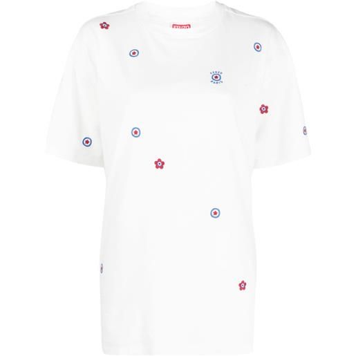 Kenzo t-shirt con ricamo - bianco