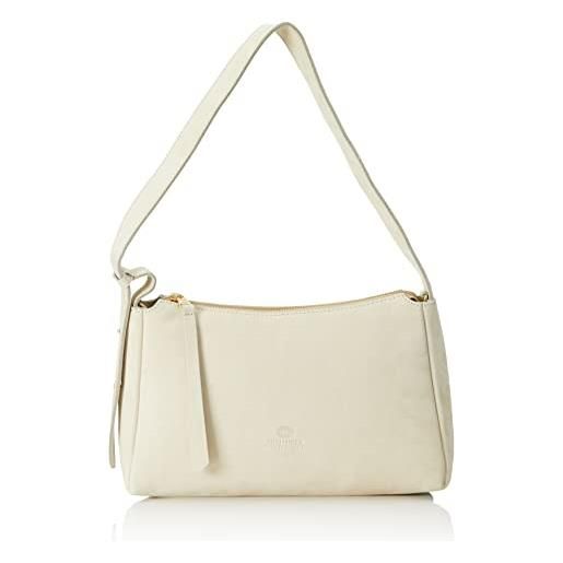 Fred de la Bretoniere frb0427-borsa a tracolla in pelle nabuk, borsa donna, beige, einheitsgröße