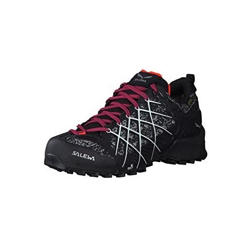 SALEWA ws wildfire gore-tex, scarpe da escursionismo donna, nero/bianco, 42.5 eu