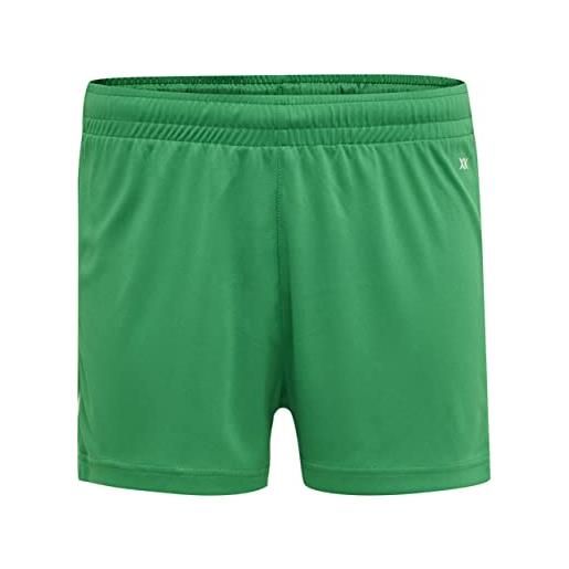 hummel hmlcore xk poly shorts woman, verde - evergreen, s