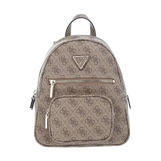 GUESS eco elements small backpack latte logo