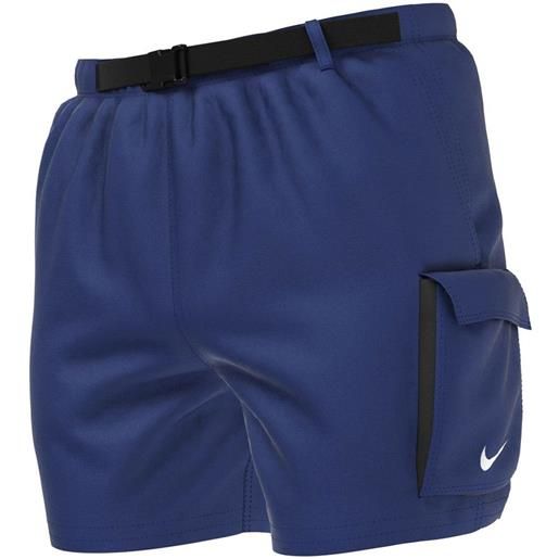 Nike Swim belted packable 5´´ volley swimming shorts blu l uomo