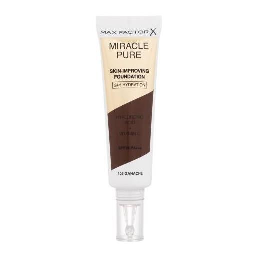 Max Factor miracle pure skin-improving foundation spf30 fondotinta idratante e curativo 30 ml tonalità 105 ganache