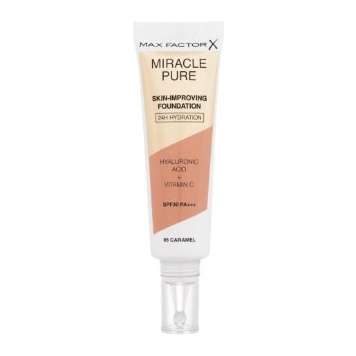 Max Factor miracle pure skin-improving foundation spf30 fondotinta idratante e curativo 30 ml tonalità 85 caramel