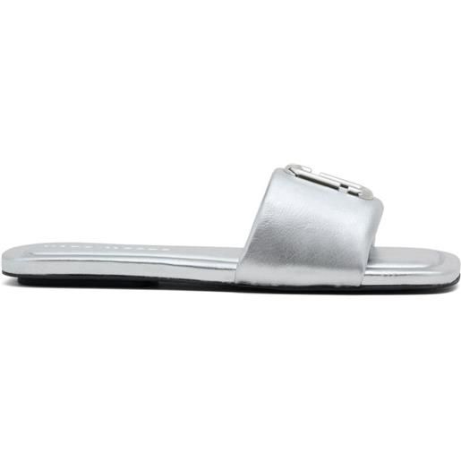Marc Jacobs sandali the j marc metallic - argento