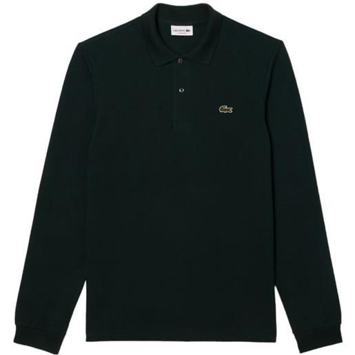 LACOSTE polo classic fit long sleeve uomo dark green