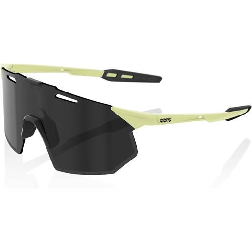 100percent occhiali 100% hypercraft sq - soft tact glow black mirror standard / giallo