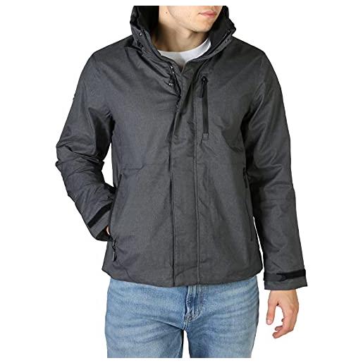 Superdry - giacca - windbreaker - 'hurricane jacket' - con cappuccio - uomo (mid grigio marl) xxl