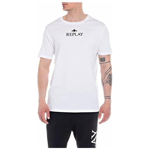 REPLAY m6473, t-shirt, uomo, optical white 001, s