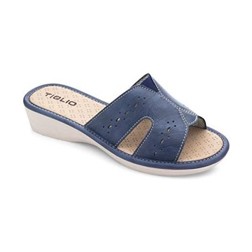 TIGLIO pantofole ciabatte donna 1627 blu (numeric_40)