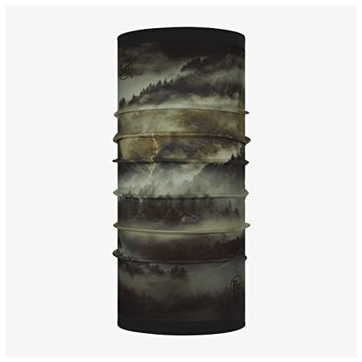 Buff scaldacollo in pile reversibile hollow khaki unisex taglia unica