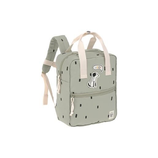 Lässig zaino asilo mini square backpack happy prints light olive