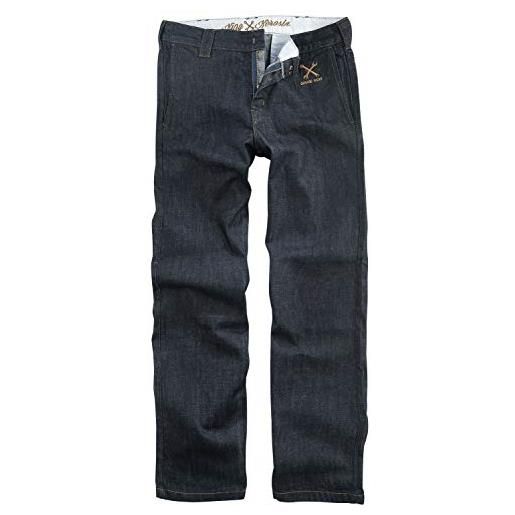 King Kerosin garage wear jeans, marrone, 30w/ 34l uomo