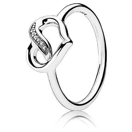 PANDORA - argento brillante anello eleganza 925/1000 PANDORA 190986cz - 54