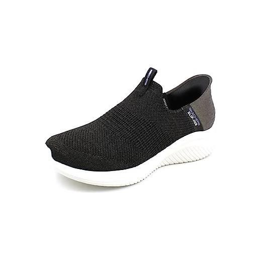 Skechers ultra flex 3.0 smooth step, sneaker donna, grey knit jersey trim, 36 eu