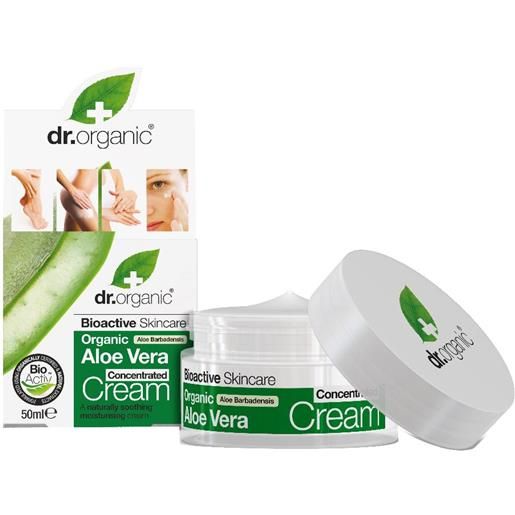 OPTIMA NATURALS Srl dr organic - aloe vera crema viso 50ml, idratazione e cura delicata per la tua pelle