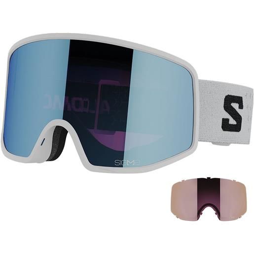 Salomon sentry pro sigma ski goggles bianco sky blue/cat2