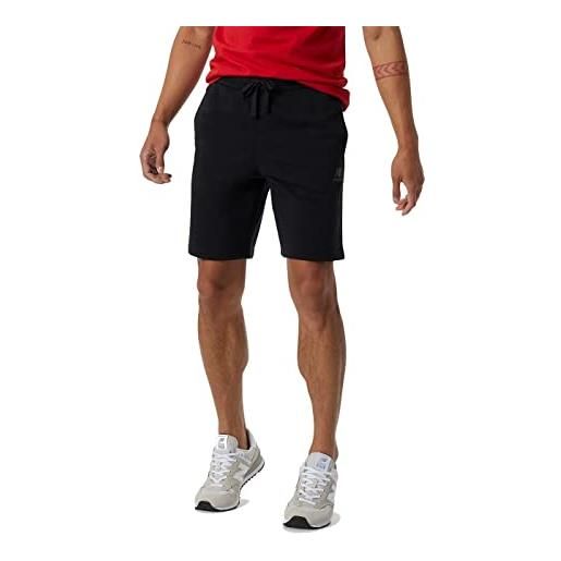 New Balance - pantalone corto/bermuda nb ess celb shrt ms21503 bk in colore nero, nero , m