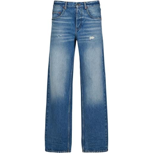 SAINT LAURENT jeans baggy fit in denim di cotone